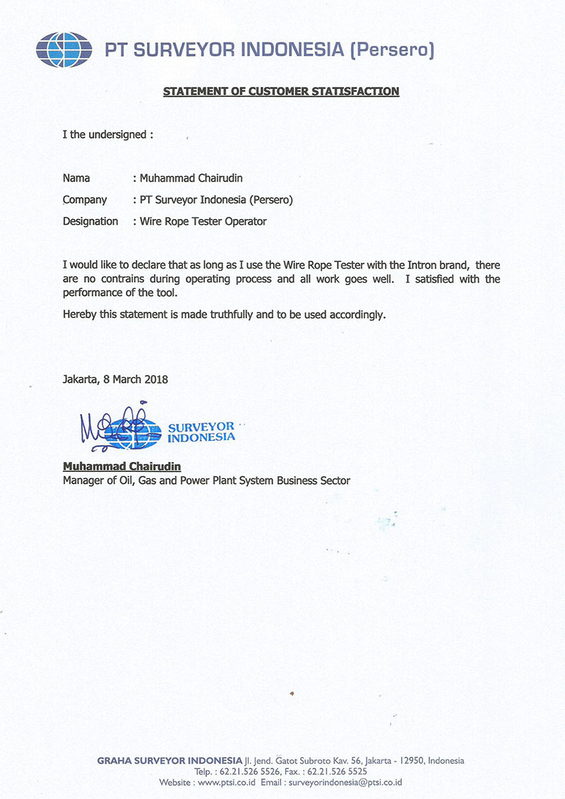 PT Surveyor, Indonesia