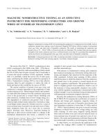 磁性无损检测作为监测OLs导体和地线的有效仪器。--V.沃洛霍夫斯基、A.沃龙佐夫、D.苏霍罗夫、A.鲁迪亚克